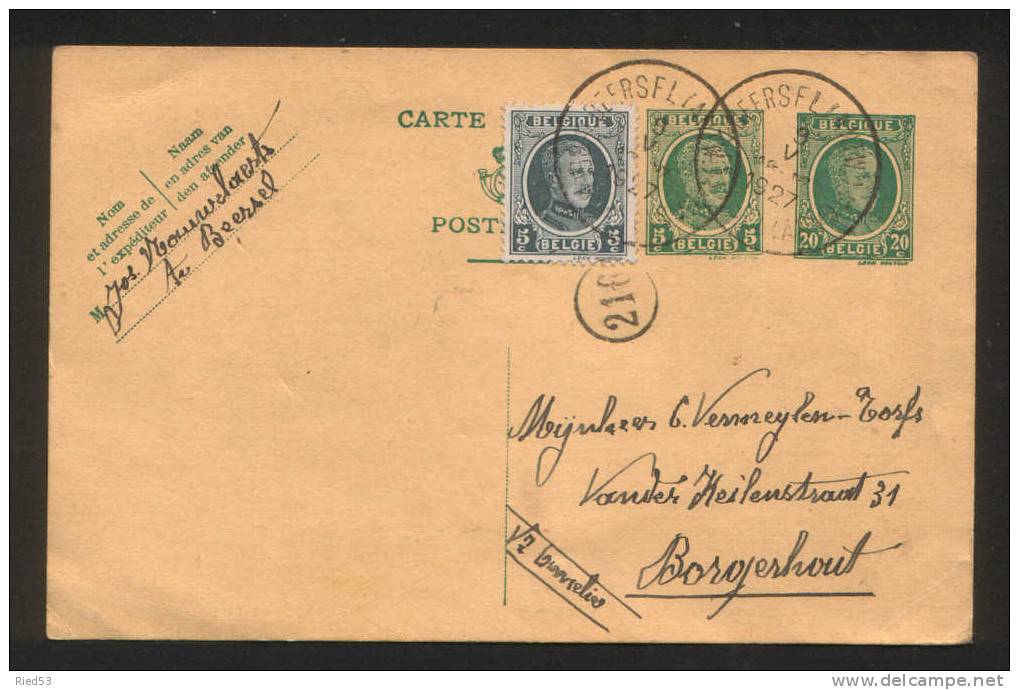 Beersel Briefkaart 9 Mei 1927 Afz Jos Nauwelaarts - Beersel