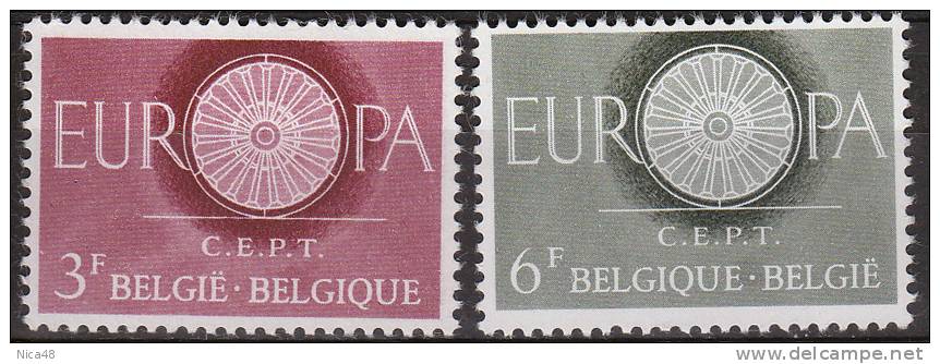 Belgio 1960 Europa 2 Vl  Nuovi Serie Completa - 1960