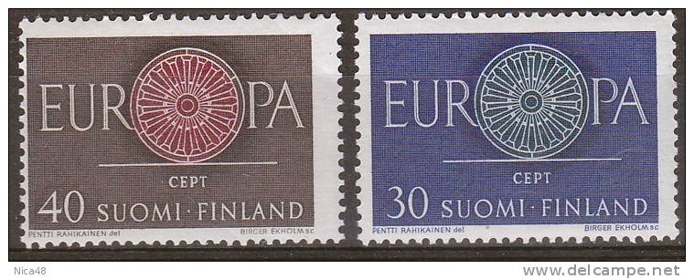 Finlandia 1960 Europa 2 Vl  Nuovi Serie Completa - 1960