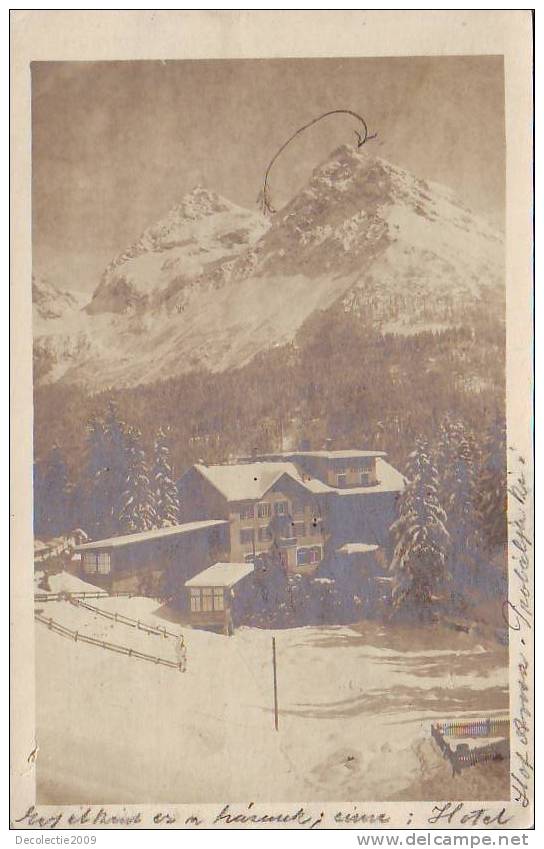 P420 Switzerland Chur Hotel Pension PPC Used 1924 Perfect Shape - Coira