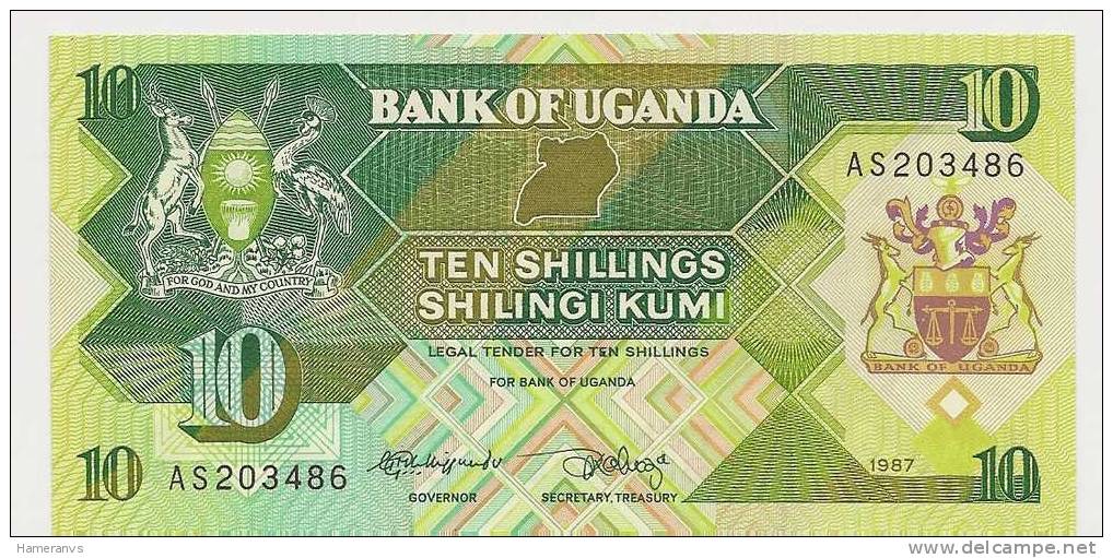 Uganda 10 Shillings 1987  UNC - P.28 - Ouganda