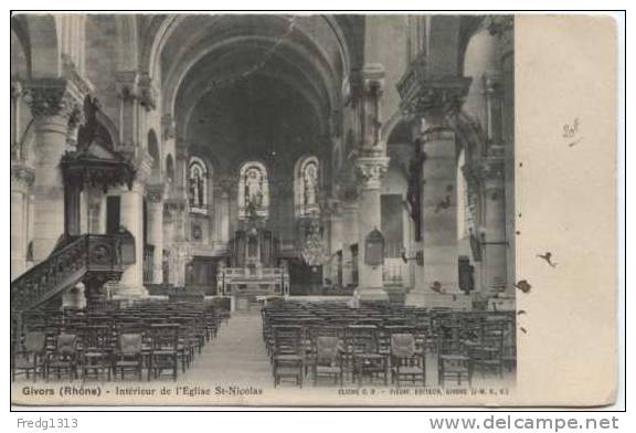 Givors - Interieur De L'Eglise St Nicolas - Givors