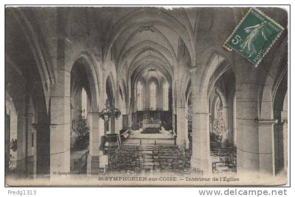 Saint Symphorien Sur Coise - Interieur De L'Eglise - Saint-Symphorien-sur-Coise