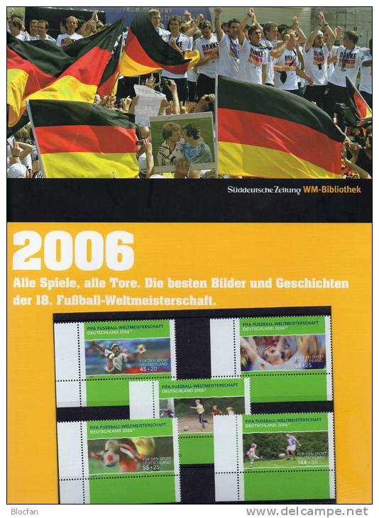 Bildband Fussball-WM 2006 In Deutschland Plus 1.Satz BRD 2324/8 A 24€ Torschuß Jubel Team Book And Soccer Set Of Germany - 2006 – Alemania