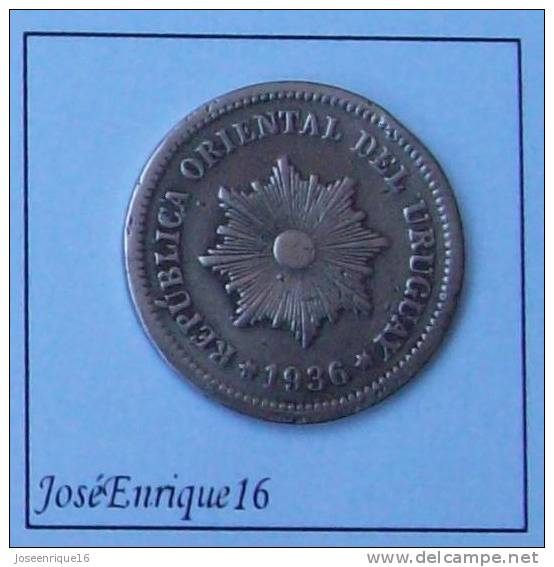 MONEDA - URUGUAY 1936 2 CENTESIMOS - Uruguay