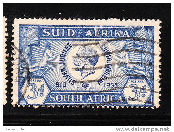 South Africa 1935 25th Anniv Reign Of KGV 3p Used - Gebruikt