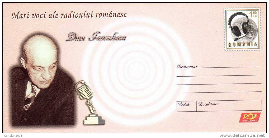 Romania / Postal Stationery / Dinu Ianculescu - Acteurs