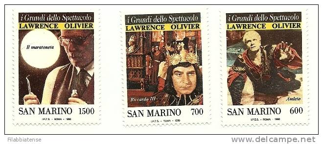1990 - 1285/87 L. Olivier    +++++++ - Unused Stamps