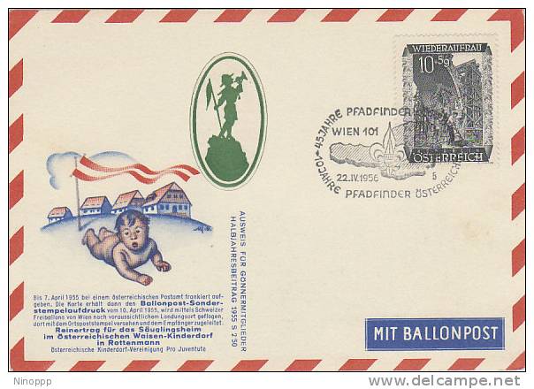 Austria-1956 45th Anniversary Of Scouting   Souvenir Cover - Other & Unclassified