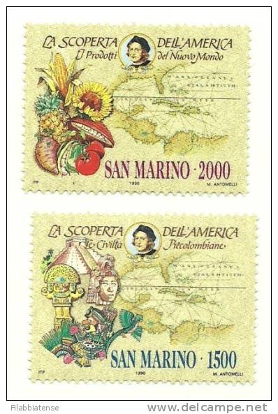 1990 - 1300/01 Colombiadi I Serie   ++++++ - Unused Stamps