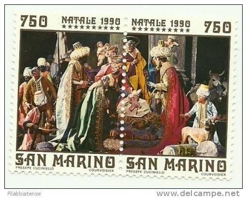 1990 - 1307/08 Santo Natale    ++++++ - Unused Stamps