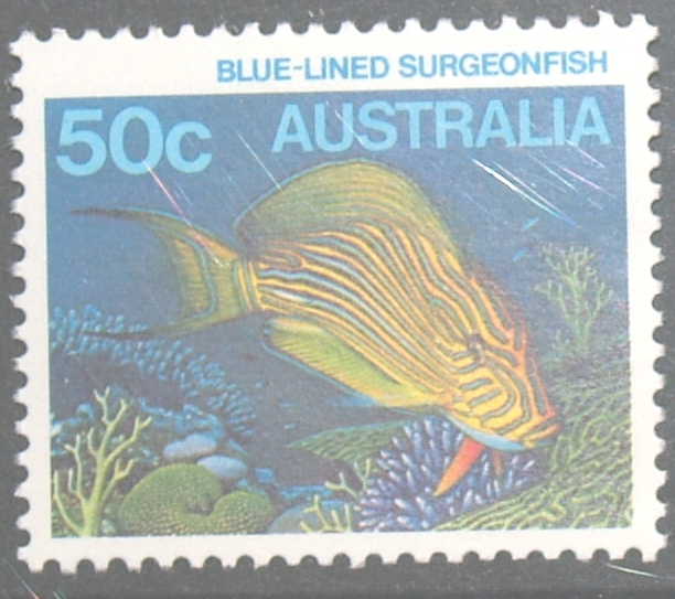 Australia 1984 Marine Life 50c Surgeonfish MNH - Mint Stamps