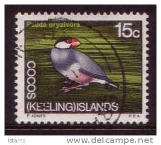 1969 - Cocos (keeling) Islands Definitives 15c PADDA ORYZIVORA Stamp FU - Kokosinseln (Keeling Islands)