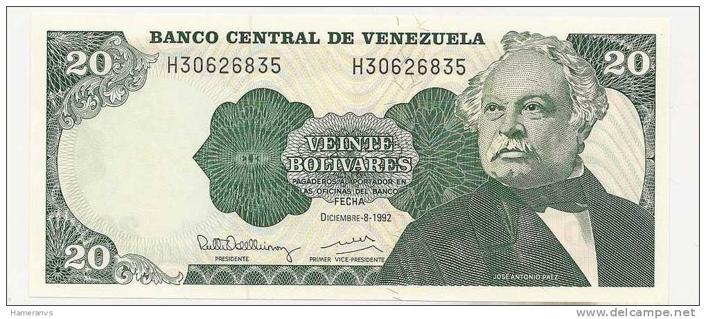 Venezuela 20 Bolivares 1992 UNC - P.63c - Venezuela