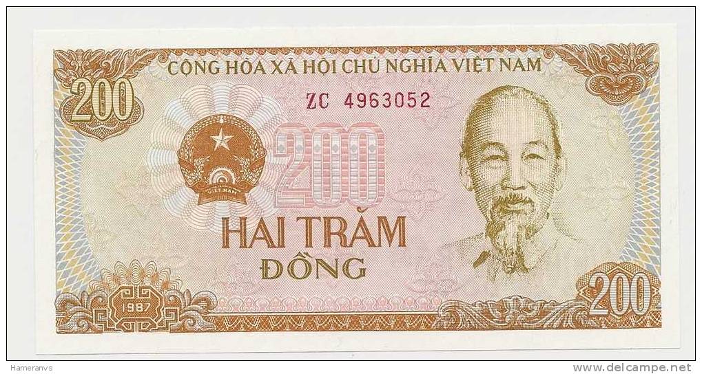Viet Nam 200 Dong 1987 UNC - P.100a - Vietnam