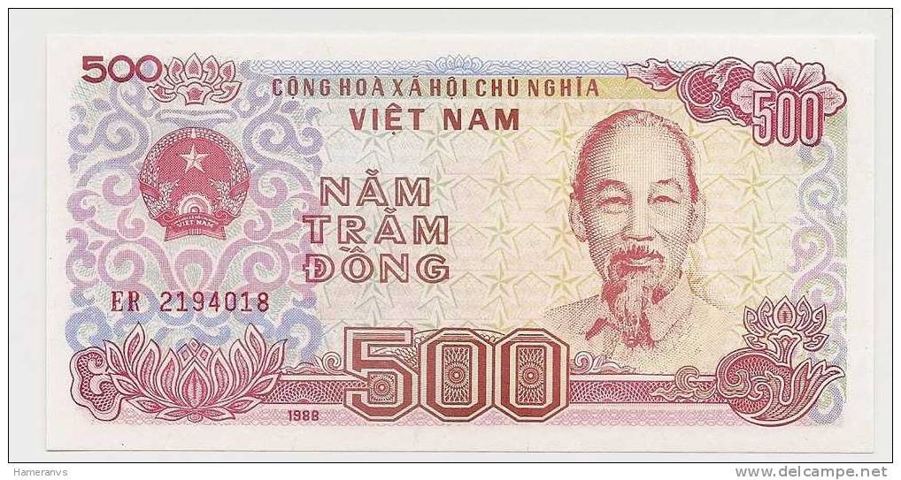 Viet Nam 500 Dong 1988 UNC - P.101 - Vietnam