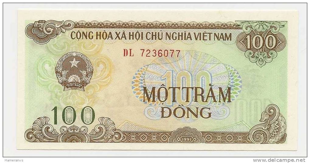 Viet Nam 100 Dong 1991 UNC - P.105a - Viêt-Nam