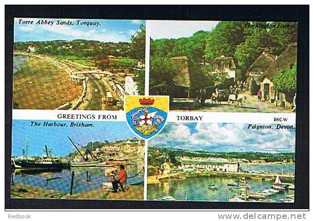 3 Multiview Postcards Brixham Torbay Torquay Babbacombe Exmouth Devon - Ref 523 - Torquay