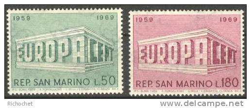 Saint-Marin N° 732 à 733 ** - Unused Stamps