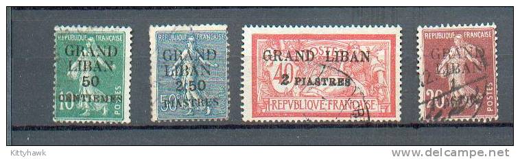 Lib 93 - YT 3-5-9-10 Obli - Used Stamps