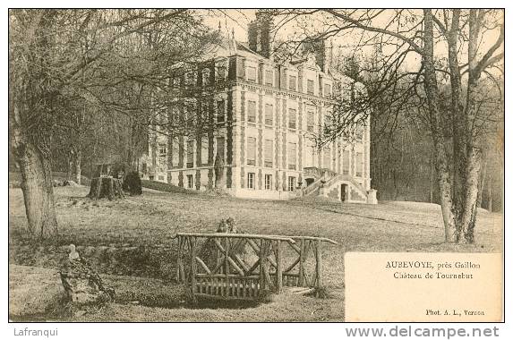 EURE- Eure -ref  162- Aubevoye - Pres Gaillon - Chateau De Tournebut - Carte Bon Etat - - Aubevoye