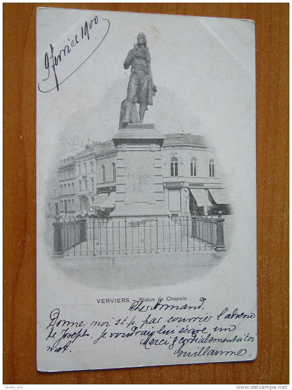 Statue De Chapuis / Anno 19?? ( Zie Foto Details ) !! - Verviers