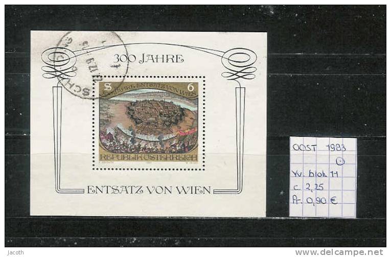 Oostenrijk 1983 - Yv. Blok 11 Gest./obl./used - Blocs & Hojas