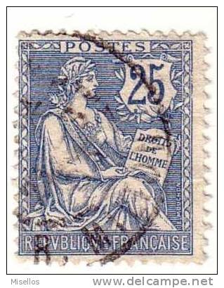 Nº 127  25 C. Azul De 1902  Cachet, Y Centrado - Used Stamps