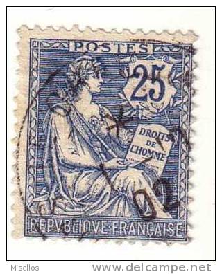 Nº 127  25 C. Azul De 1902  Cachet, =.=. - Oblitérés