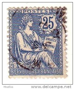 Nº 127  25 C. Azul De 1902  CacheT,  Y Centrado - Used Stamps