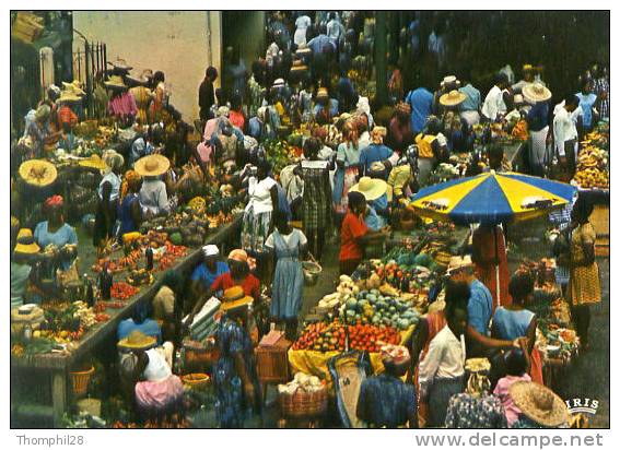 GUADELOUPE - POINTE-A-PITRE - Le Marché Saint-Antoine, Magnifique Animation - BE, Carte Neuve - Pointe A Pitre