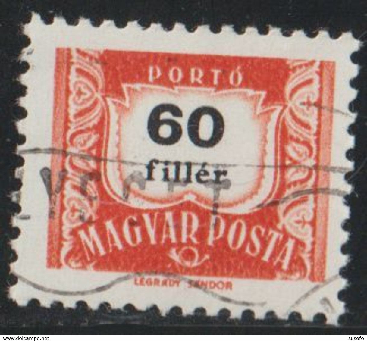 Hungria 1958 Scott J241 Sello º Postage Due Numero Basicos Michel P235X Yvert T229A Magyar Posta Hungary Stamps - Used Stamps