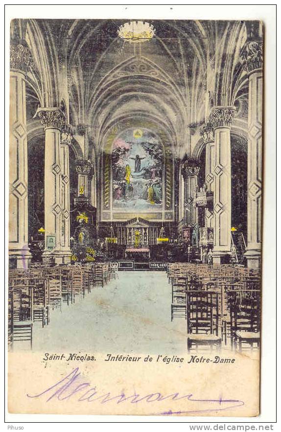 B2612 : SAINT-NICOLAS : Interieur De L´eglise Notre-Dame - Saint-Nicolas