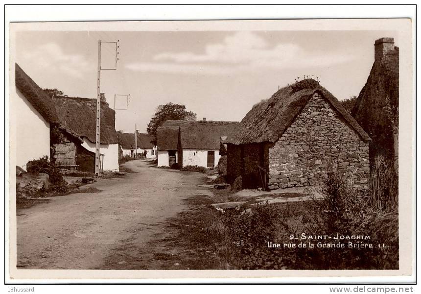 Carte Postale Ancienne Saint Joachim - Une Rue De La Grande Brière - Saint-Joachim