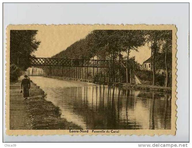 011161  -  LEERS-NORD  -  Passerelle Du Canal - Estaimpuis