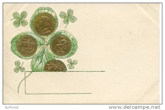 EARLY - EMBOSSED SWISS COINS Nov252 - Monnaies (représentations)