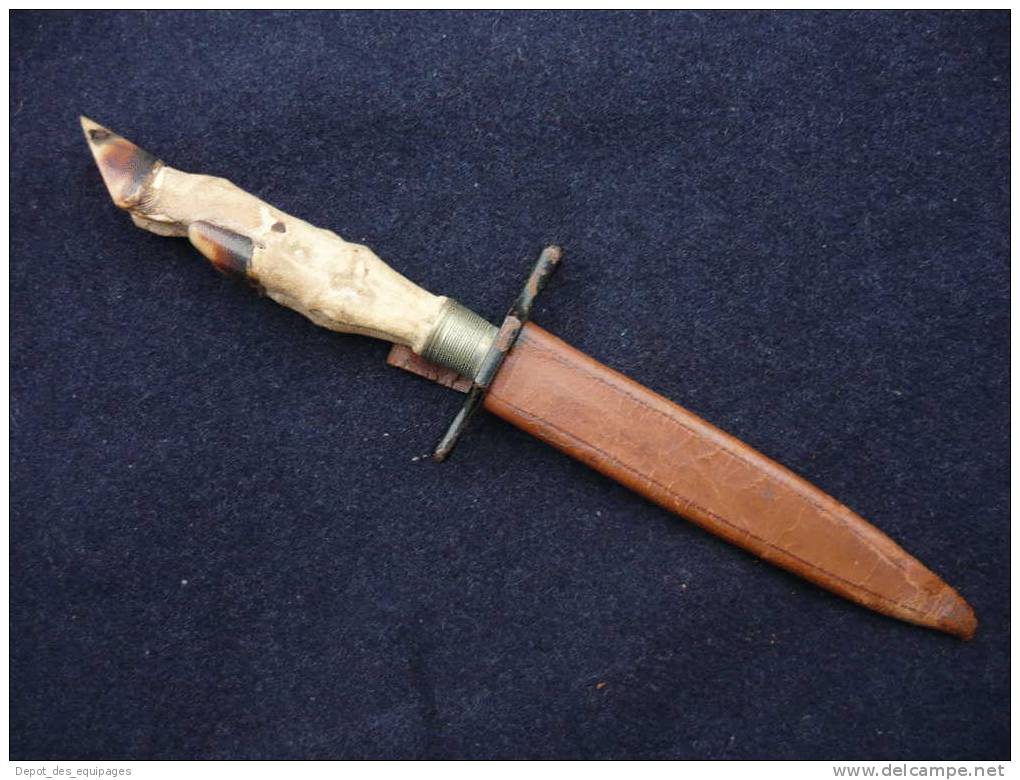 TRES JOLI PETIT COUTEAU De CHASSE ALLEMAGNE - Blankwaffen