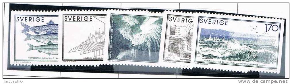 Zweden       Facit     1099/1103              Postfris     Postfrisch     MNH      Neuf  ** - Neufs