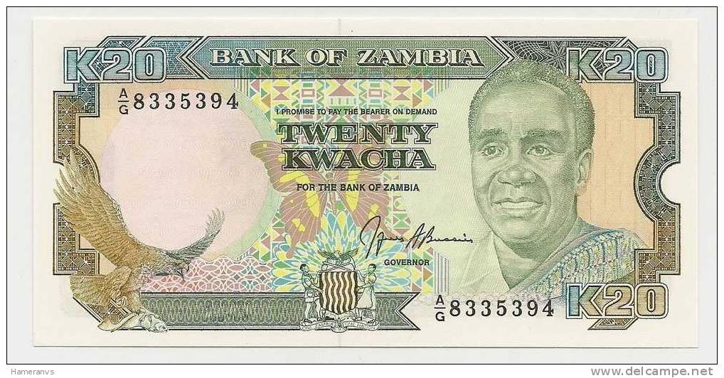 Zambia 20 Kwacha 1989-91 UNC - P.32b - Zambie
