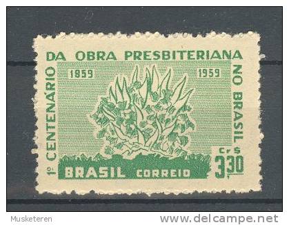 Brazil 1959 Mi. 970 Tätigkeit Der Presbyterianer In Brasilien MH* - Ongebruikt