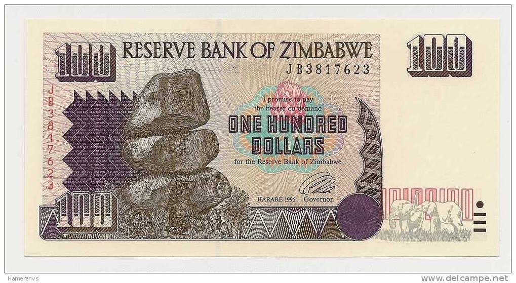 Zimbabwe 100 Dollari 1995 UNC - P.9 - Zimbabwe