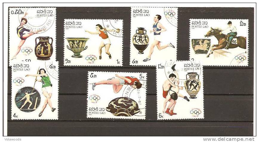 Laos - Serie Completa Usata: Olimpiadi Di Seul 1988 - Summer 1988: Seoul