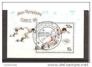 Laos - Foglietto Usato: Olimpiadi Di Seul 1988 - Zomer 1988: Seoel