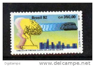 Brasil 1992 ** YT2066 Diez Millones De Terminales Telefónicos En El Sistema TELEBRAS. Antena, Teléfono. Ten Million Tele - Unused Stamps