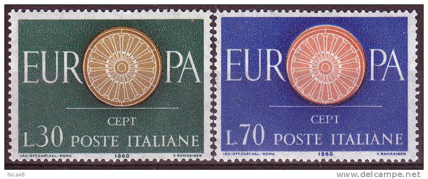 Italia 1960 Europa 2 Vl  Nuovi Serie Completa - 1960