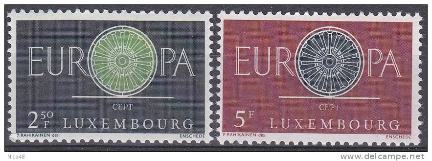 Lussemburgo 1960 Europa 2 Vl  Nuovi Serie Completa - 1960