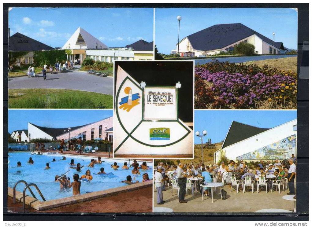 BLAINVILLE SUR MER . Village Vacances De SENEQUET . Carte Animée . Voir Recto - Verso    (H667) - Blainville Sur Mer