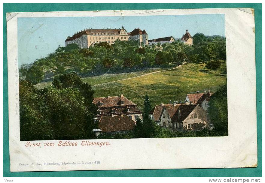 1902.Gruss Vom  Schloss Ellwangen .Allemagne - Ellwangen