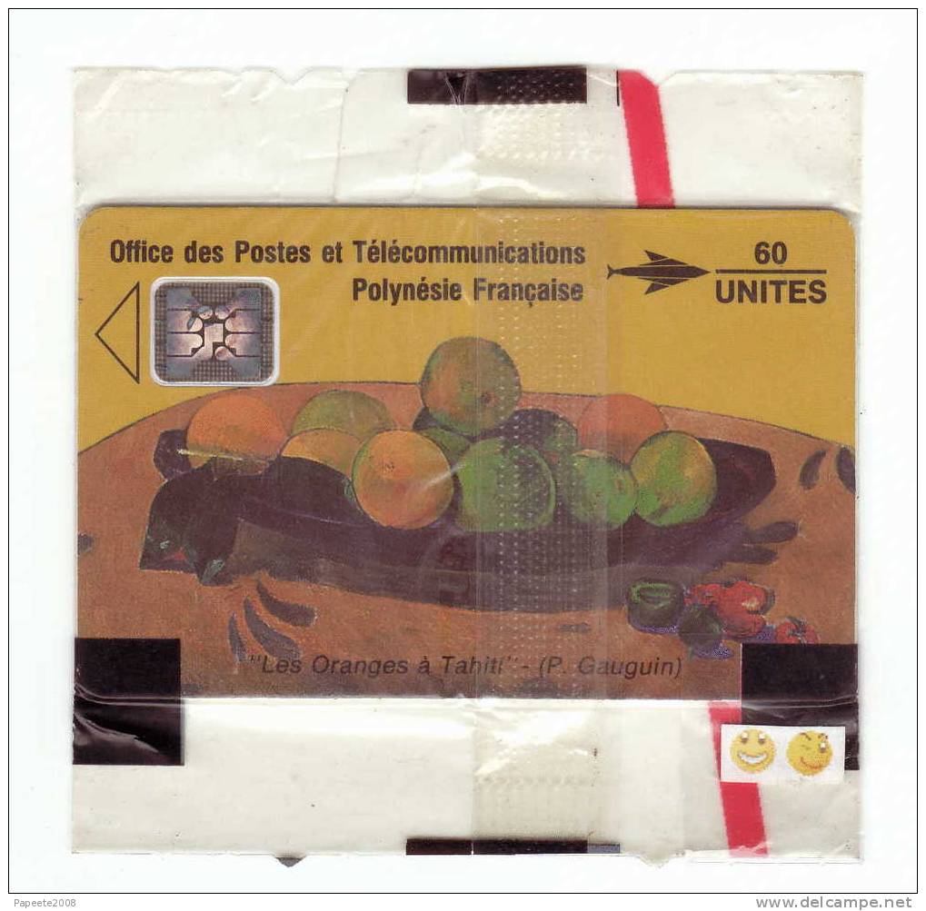 PF5Aa - GAUGUIN / LES ORANGES - 60 U - SC4 An - "5 N° GE / 32095" - NSB - Polynésie Française