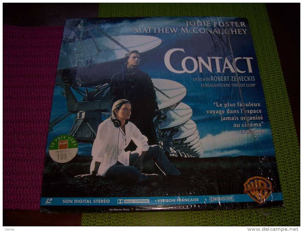 LASERDISC  CDV   °°°   CONTACT   °°°  JODIE FOSTER  ++ - Other Formats